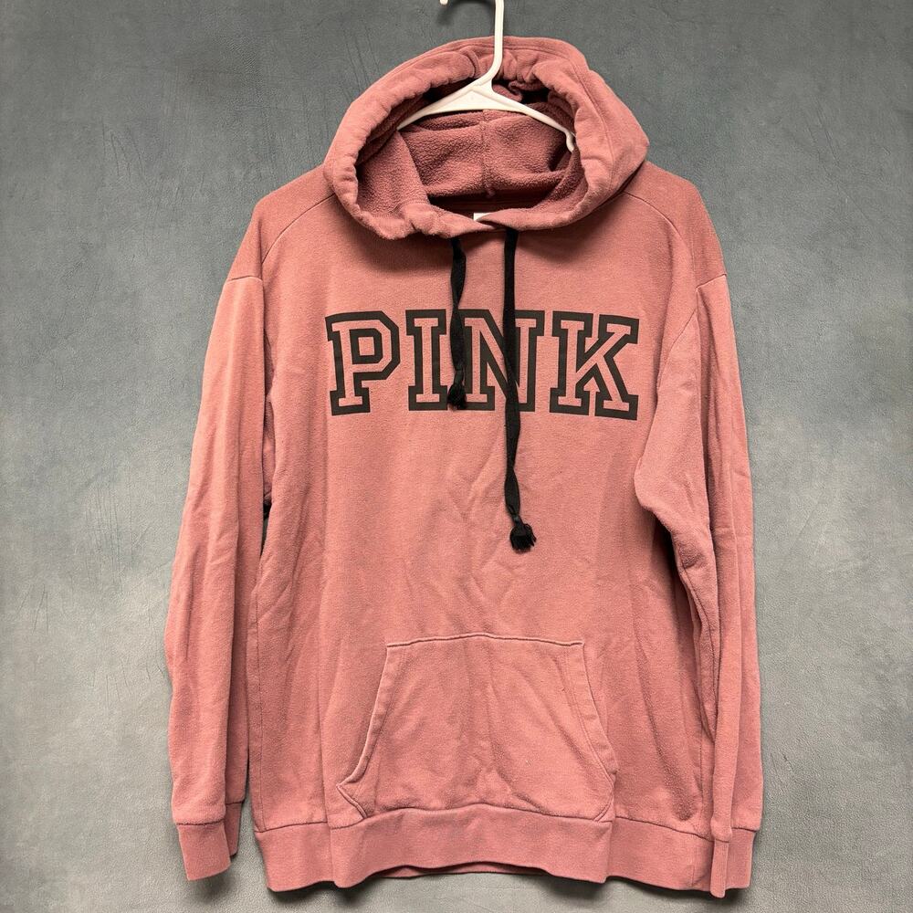 PINK Victoria’s Secret Hoodie XS Dusty Rose Pullover Logo Sweatshirt